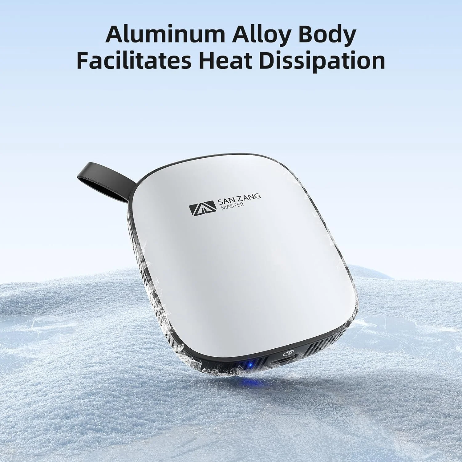 حافظه اس اس دی اکسترنال قابل حمل SAN ZANG MASTER با ظرفیت 1 ترابایت، طراحی مدرن و مینیمالیستی، بدنه آلومینیومی سبک، سازگار با USB-C برای کامپیوتر و لپ تاپ