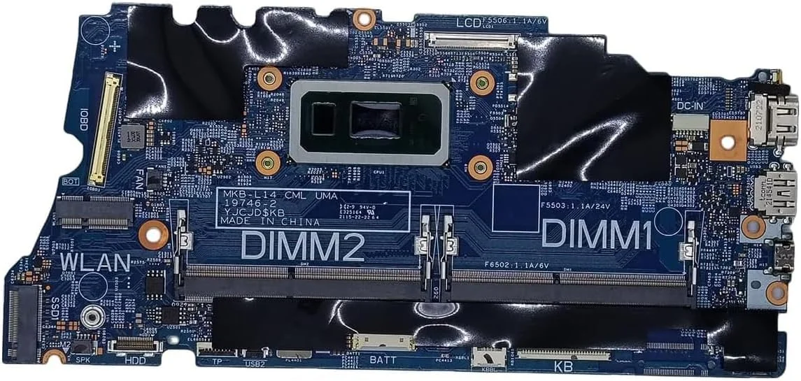 مادربرد جایگزین 04KXP3 برای لپ تاپ Dell Latitude 3510 مدل MKB_L14 CML UMA 19746-2، برد اصلی سیستم با پردازنده i3-10110U