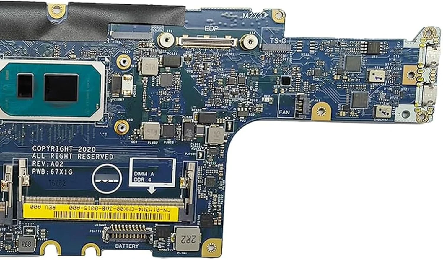 مادربرد جایگزین 03P5X2 3P5X2 برای لپ تاپ دل Latitude 5420 مدل GDF40 LA-K491P، پردازنده اصلی i7-1185G7