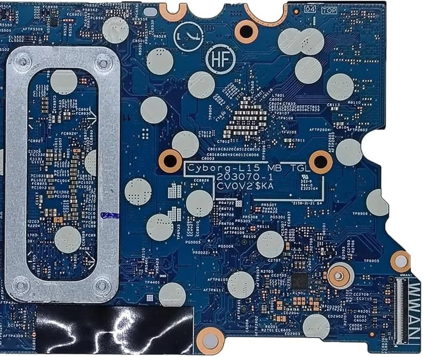 مادربرد جایگزین 0RT3F9 RT3F9 برای لپ تاپ دل Latitude 3420 مدل Cyborg-L14 TGL 203068-1، پردازنده i7-1165G7