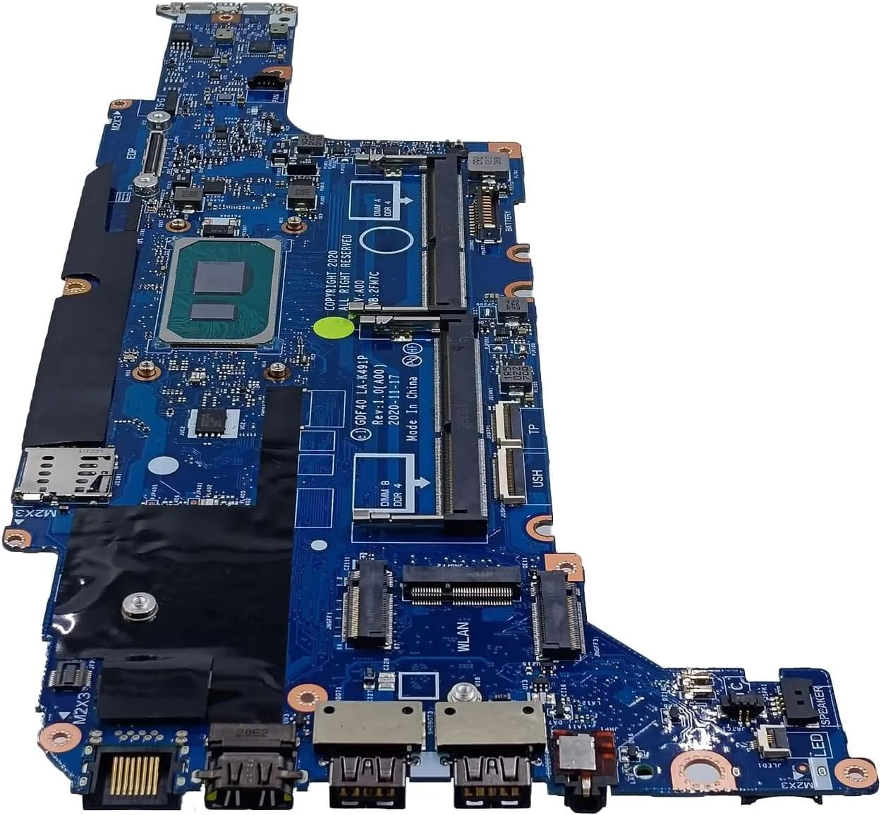 مادربرد جایگزین 0P61TK P61TK برای لپ تاپ Dell Latitude 5420 مدل GDF40 LA-K491P، پردازنده I5-1145G7