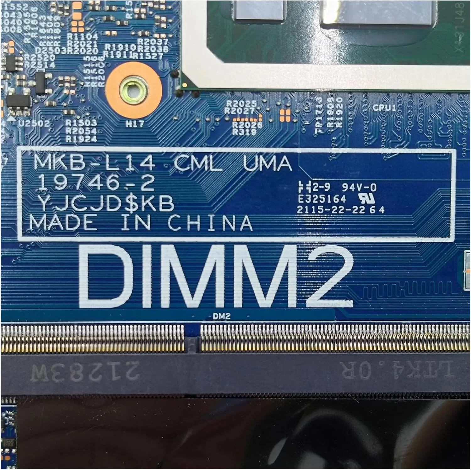 مادربرد جایگزین 04KXP3 برای لپ تاپ Dell Latitude 3510 مدل MKB_L14 CML UMA 19746-2، برد اصلی سیستم با پردازنده i3-10110U