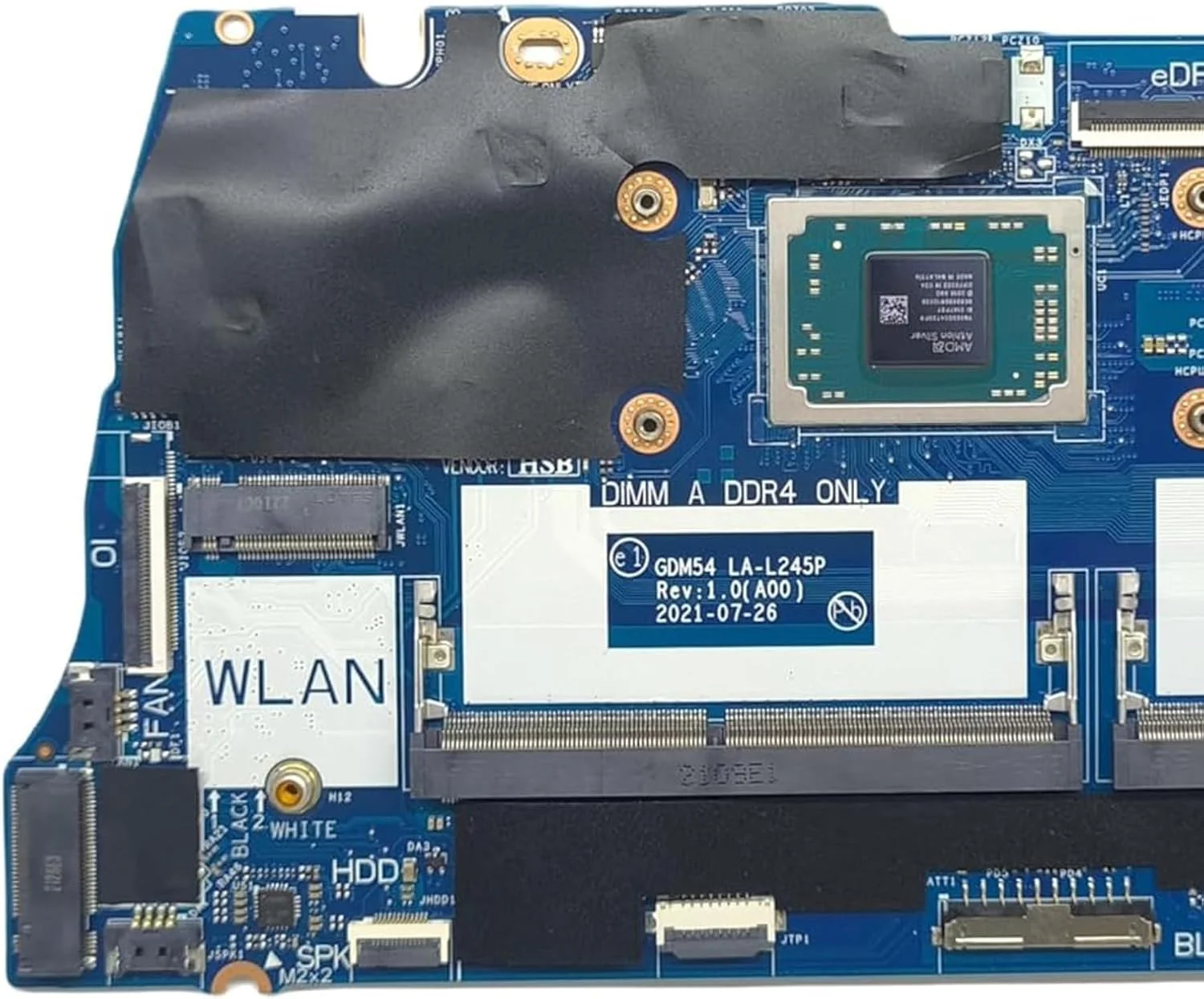 مادربرد جایگزین 00T4M1 0T4M1 برای لپ تاپ دل Inspiron 15 3515 مدل GDM54 LA-L245P، برد اصلی سیستم با پردازنده 3050U