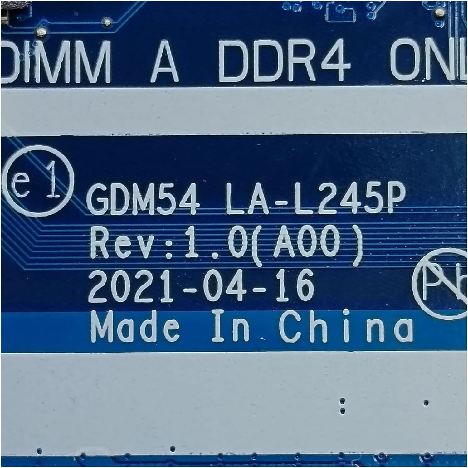 مادربرد جایگزین 0NY61F NY61F برای لپ تاپ Dell Inspiron 15 3515 مدل GDM54 LA-L245P با پردازنده 3050U