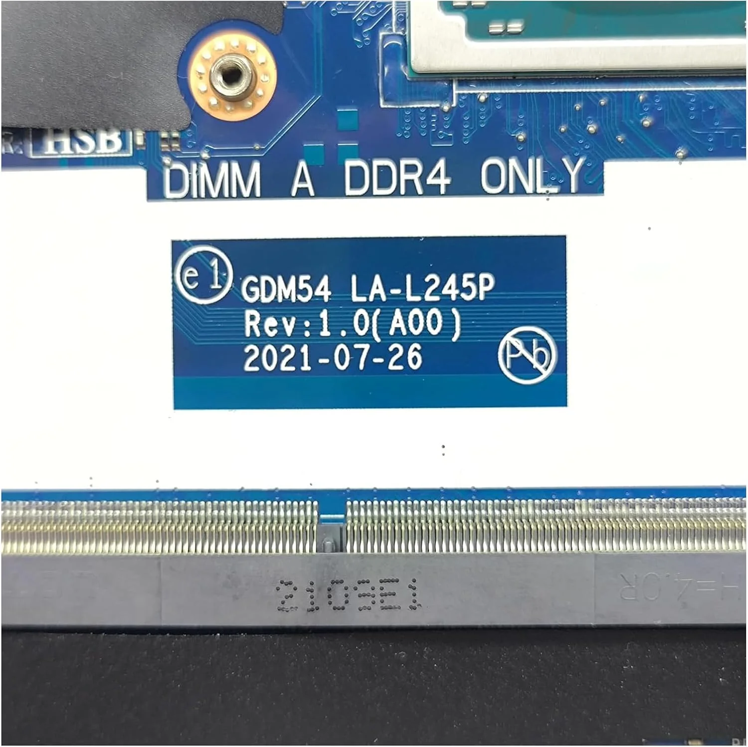 مادربرد جایگزین 00T4M1 0T4M1 برای لپ تاپ دل Inspiron 15 3515 مدل GDM54 LA-L245P، برد اصلی سیستم با پردازنده 3050U