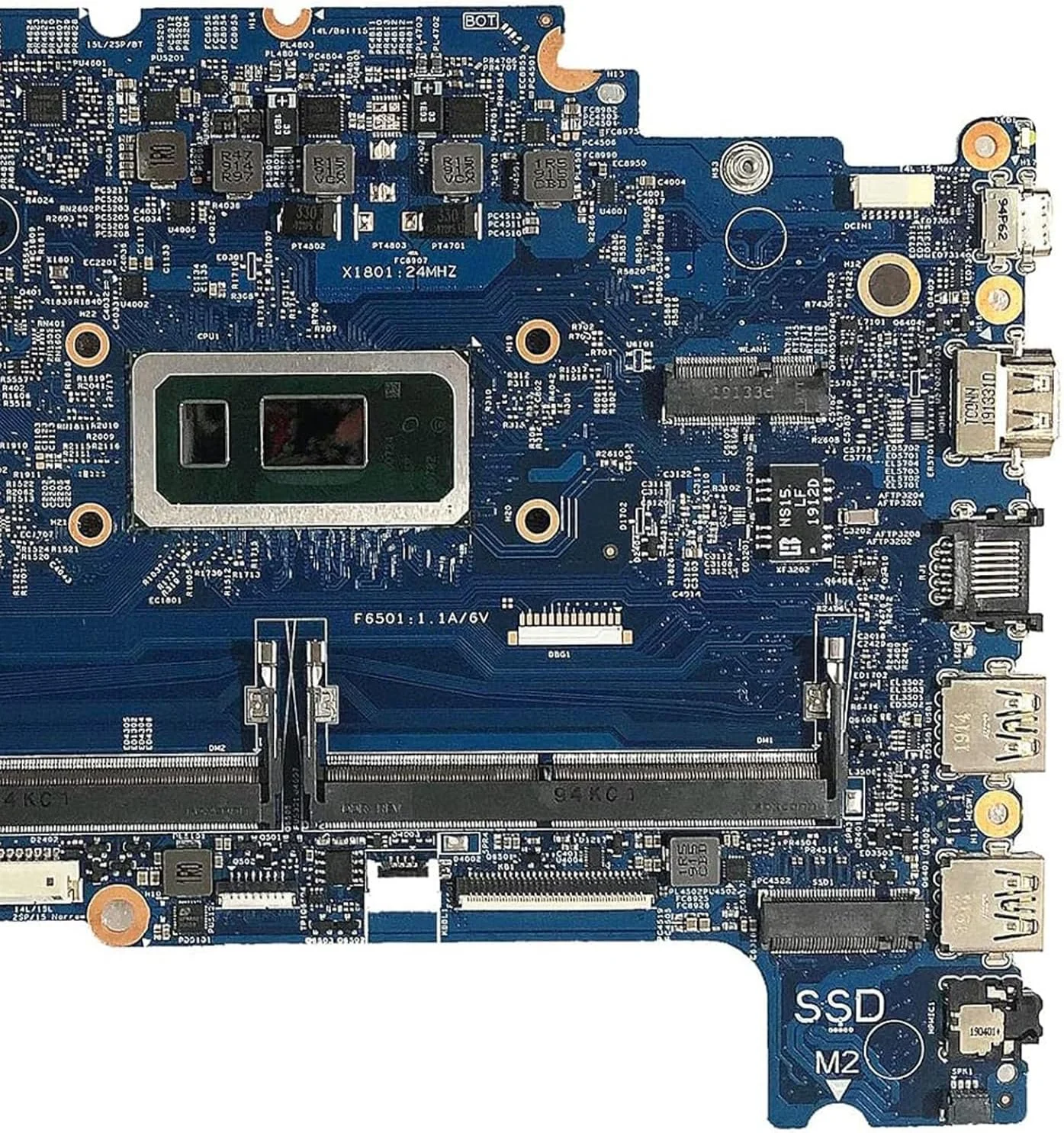 مادربرد جایگزین دل Latitude 3400 مدل 07KGFX 7KGFX، برد اصلی سیستم 17938-1، پردازنده SRFG2 4205U