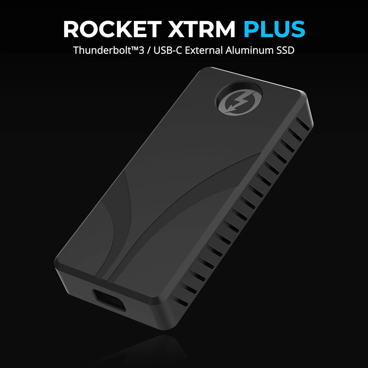 اس اس دی اکسترنال قابل حمل سابرنت Rocket XTRM Plus با ظرفیت 2 ترابایت Thunderbolt 3 - ذخیره سازی خارجی پرسرعت، آلومینیومی مقاوم، سازگار با USB-C، سرعت 2700 مگابایت بر ثانیه، تغذیه از طریق گذرگاه، Plug & Play (SB-XTMP-2TB)