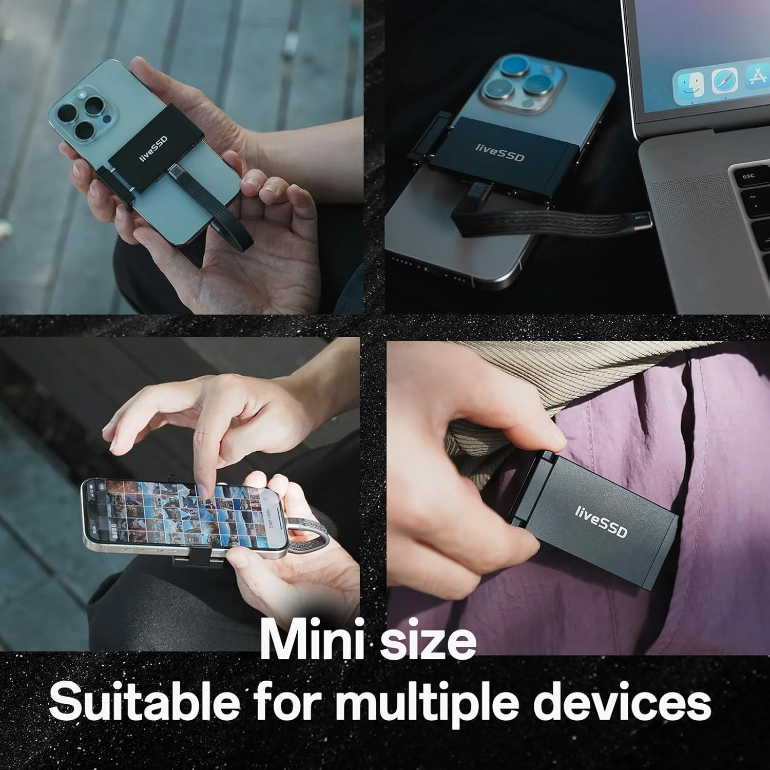 درایو حالت جامد قابل حمل RENICE با ظرفیت 2 ترابایت، سرعت انتقال تا 2000 مگابایت بر ثانیه، USB3.2 Gen2X2 20Gbps، مصرف انرژی فوق العاده کم، سازگار با آیفون 15 پرو مکس ProRes، مک بوک، تلفن هوشمند اندروید و لپ تاپ