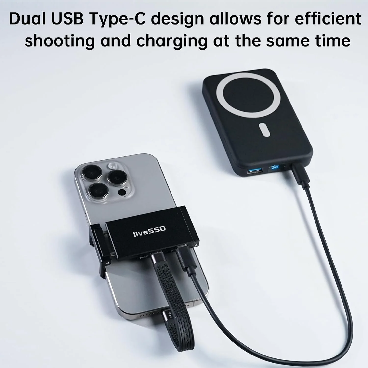 درایو حالت جامد قابل حمل RENICE با ظرفیت 2 ترابایت، سرعت انتقال تا 2000 مگابایت بر ثانیه، USB3.2 Gen2X2 20Gbps، مصرف انرژی فوق العاده کم، سازگار با آیفون 15 پرو مکس ProRes، مک بوک، تلفن هوشمند اندروید و لپ تاپ