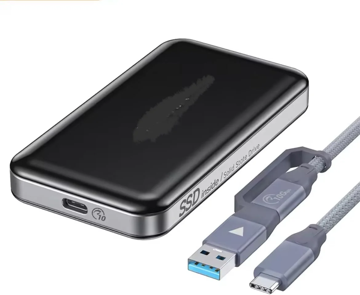 درایو حالت جامد قابل حمل 500 گیگابایت USB3.2 1050MB/S درایو حالت جامد خارجی نوع C هارد دیسک مینی دیسک حالت جامد 500G برای لپ تاپ و سایر دستگاه ها