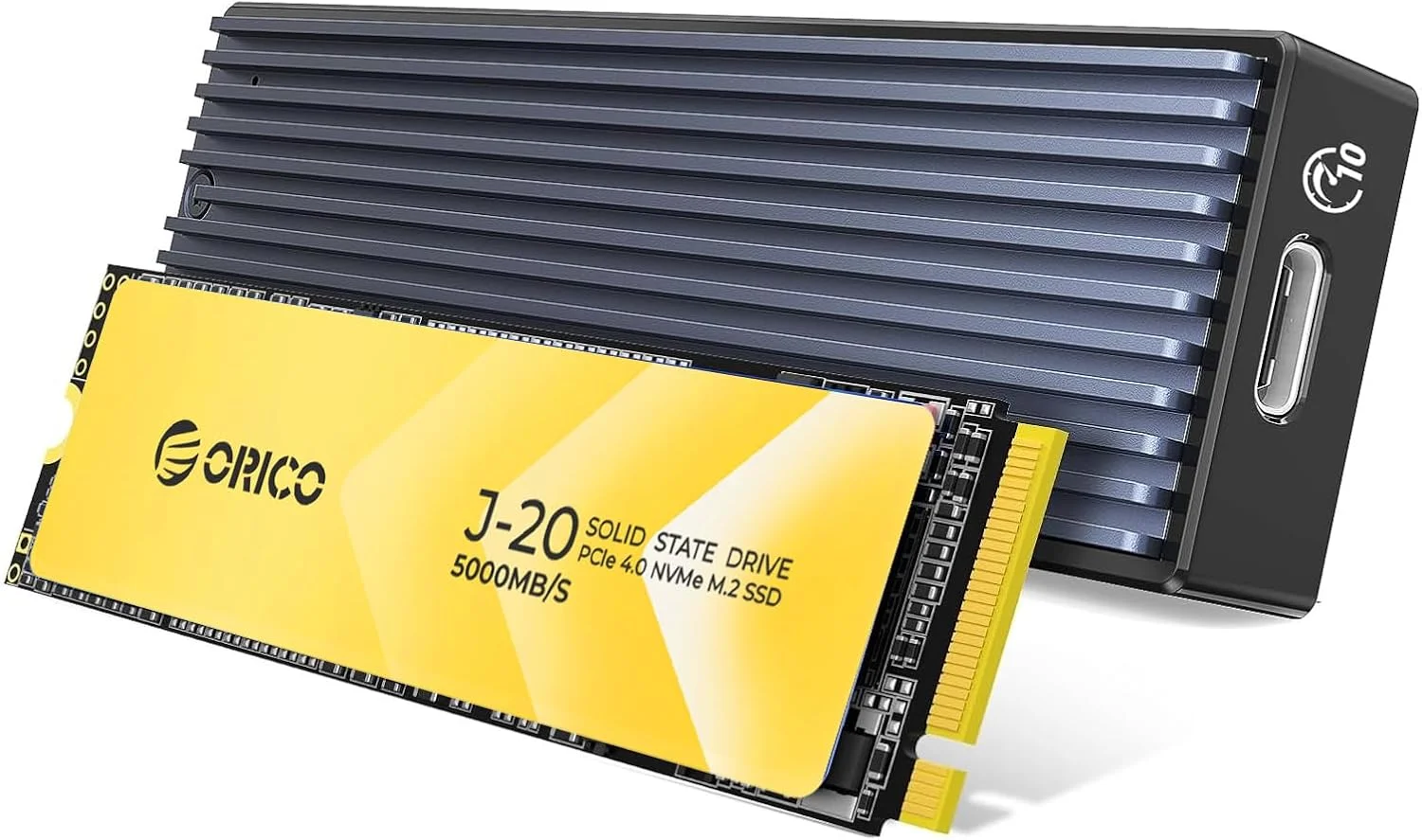 هارد اکسترنال اس اس دی قابل حمل 1 ترابایتی ORICO DIY، سرعت تا 1000 مگابایت بر ثانیه، سازگار با USB3.2/3.1/3.0 Type-C، برای کاربران تجاری/دانشجویان/علاقه مندان به سرگرمی - J20 (PSSD-J20)