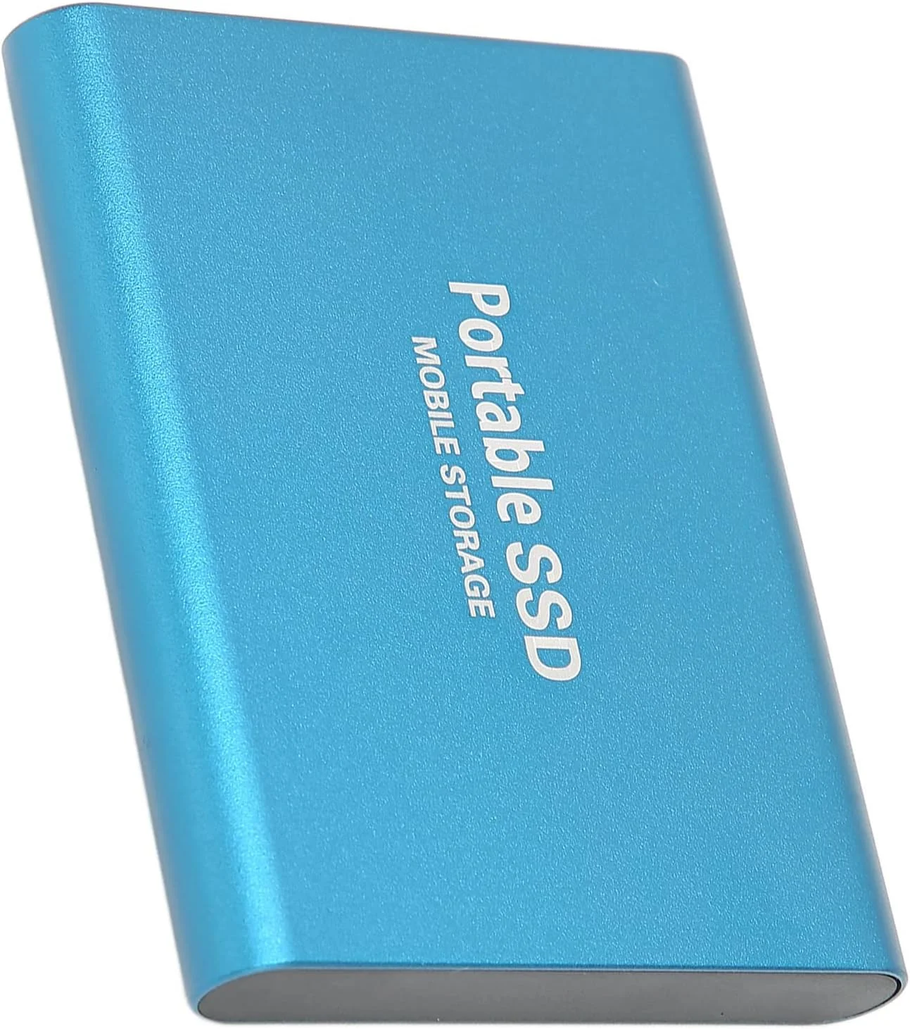 درایو حالت جامد قابل حمل اکسترنال USB3.1، سازگار با Win7 Win8 Win10 Linux برای IOS PC کامپیوتر لپ تاپ USB 3.1 USB-C به همراه کابل Type C (آبی 64 گیگابایت)