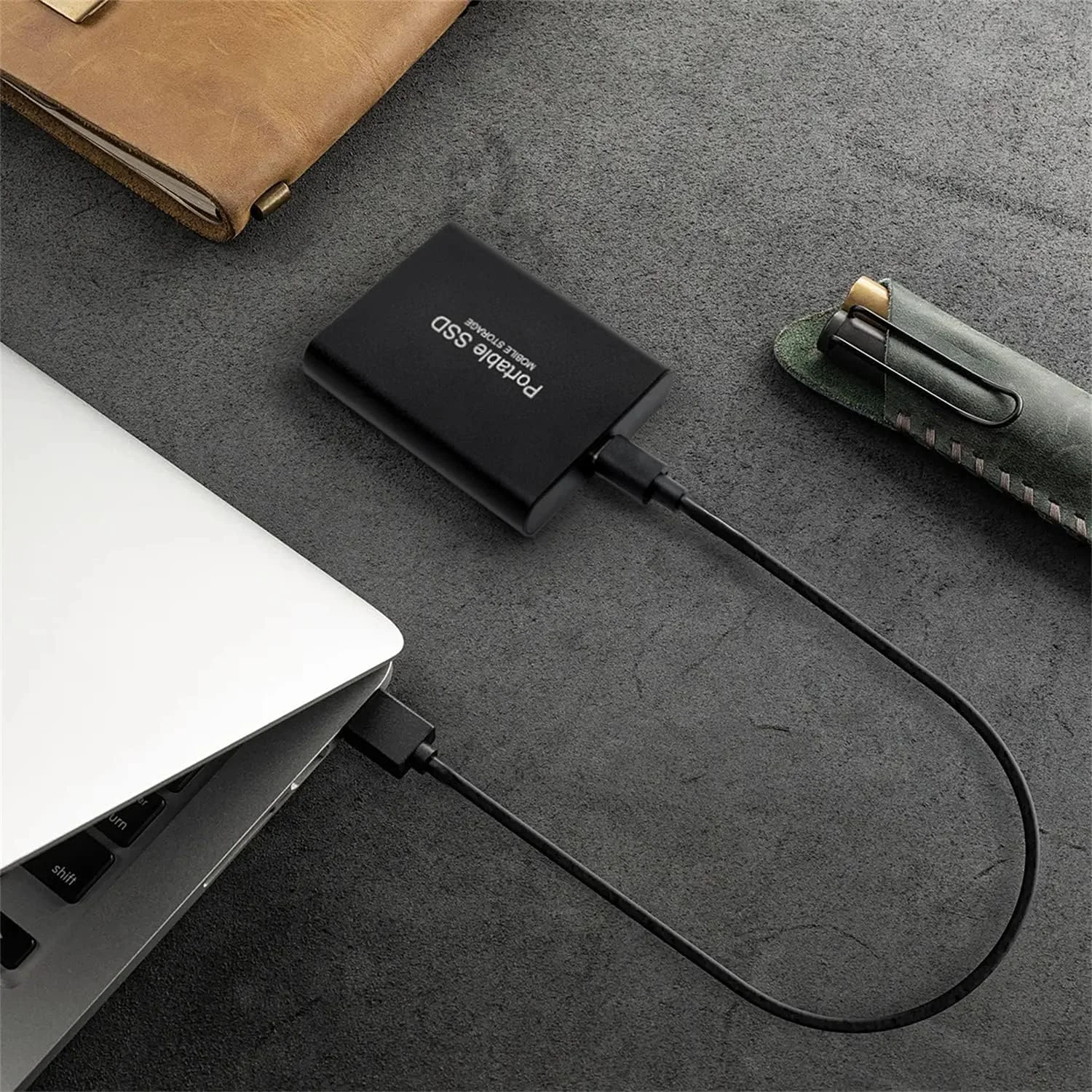 درایو حالت جامد اکسترنال قابل حمل ۱۶ ترابایتی USB 3.1 USB-C هارد دیسک اکسترنال SSD سازگار با کامپیوتر