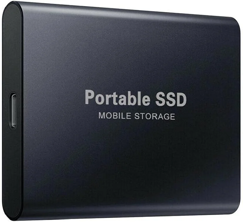 درایو SSD اکسترنال قابل حمل، USB 3.0 2 ترابایت، درایو حالت جامد ذخیره سازی با سرعت بالا، انتقال پرسرعت مشکی