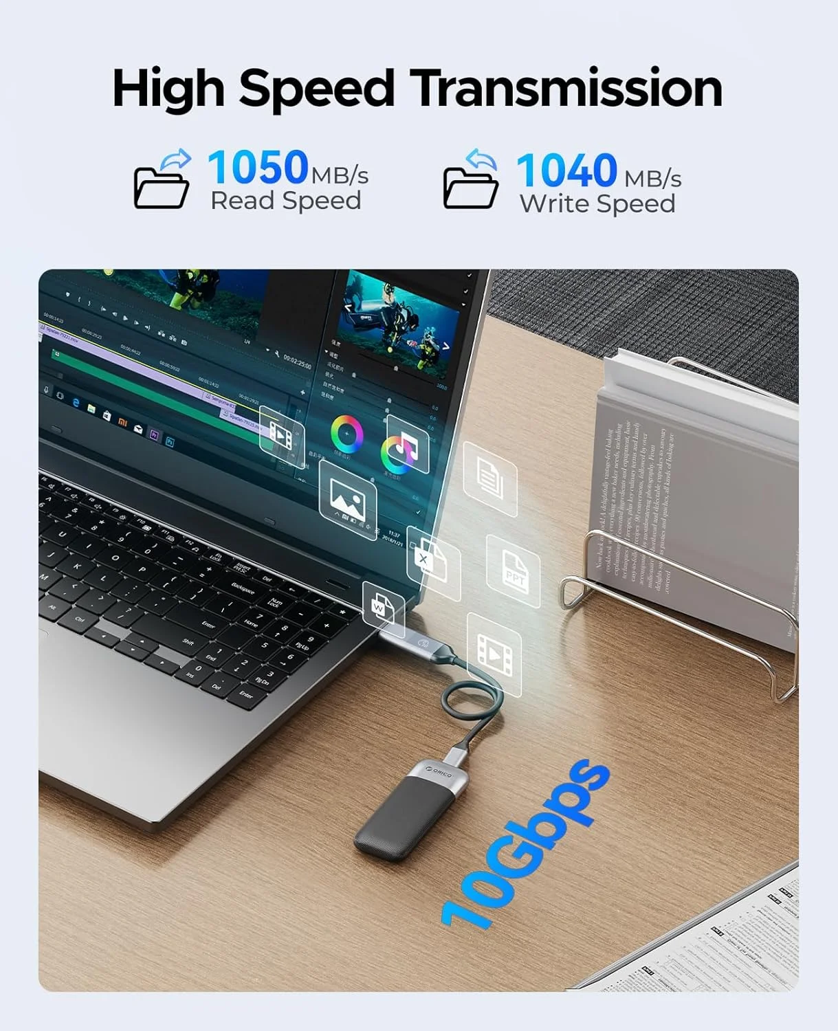 حافظه اس اس دی اکسترنال قابل حمل اوریکو 512 گیگابایت، سرعت تا 1050 مگابایت بر ثانیه، جمع و جور با کابل 2 در 1 USB C و A، درایوهای حالت جامد اکسترنال، ذخیره سازی مطمئن برای گوشی های هوشمند USB C، تبلت، کامپیوتر - مدل M10PRO حافظه اس اس دی اکسترنال قابل حمل اوریکو 512 گیگابایت، سرعت تا 1050 مگابایت بر ثانیه، جمع و جور با کابل 2 در 1 USB C و A، درایوهای حالت جامد اکسترنال، ذخیره سازی مطمئن برای گوشی های هوشمند USB C، تبلت، کامپیوتر - مدل M10PRO