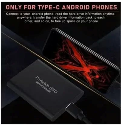 هارد درایو قابل حمل 2 ترابایت، هارد درایوهای مینی SSD، درایوهای حالت جامد اکسترنال، درایو پشتیبان گیری کامپیوتر، USB 3.1 به Type-C پشتیبانی از انتقال ذخیره سازی داده برای لپ تاپ و مک ویندوز XP (آبی، 2.0، ترابایت)