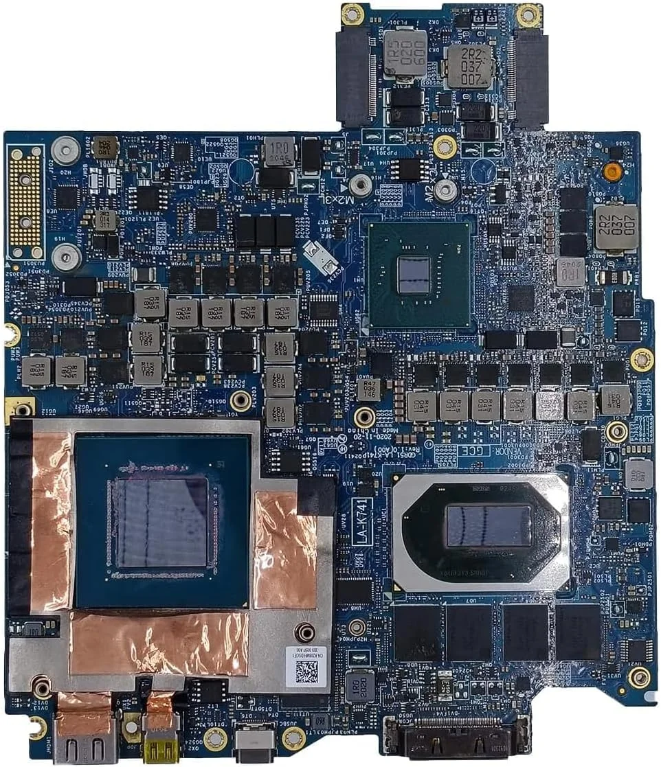 مادربرد جایگزین 051Y1N 51Y1N برای لپ تاپ های Dell Alienware M15 R4 و M17 R4 مدل LA-K741P، دارای پردازنده i9-10980HK، رم 32 گیگابایتی و کارت گرافیک RTX 3080 با 16 گیگابایت حافظه مادربرد جایگزین 051Y1N 51Y1N برای لپ تاپ های Dell Alienware M15 R4 و M17 R4 مدل LA-K741P، دارای پردازنده i9-10980HK، رم 32 گیگابایتی و کارت گرافیک RTX 3080 با 16 گیگابایت حافظه