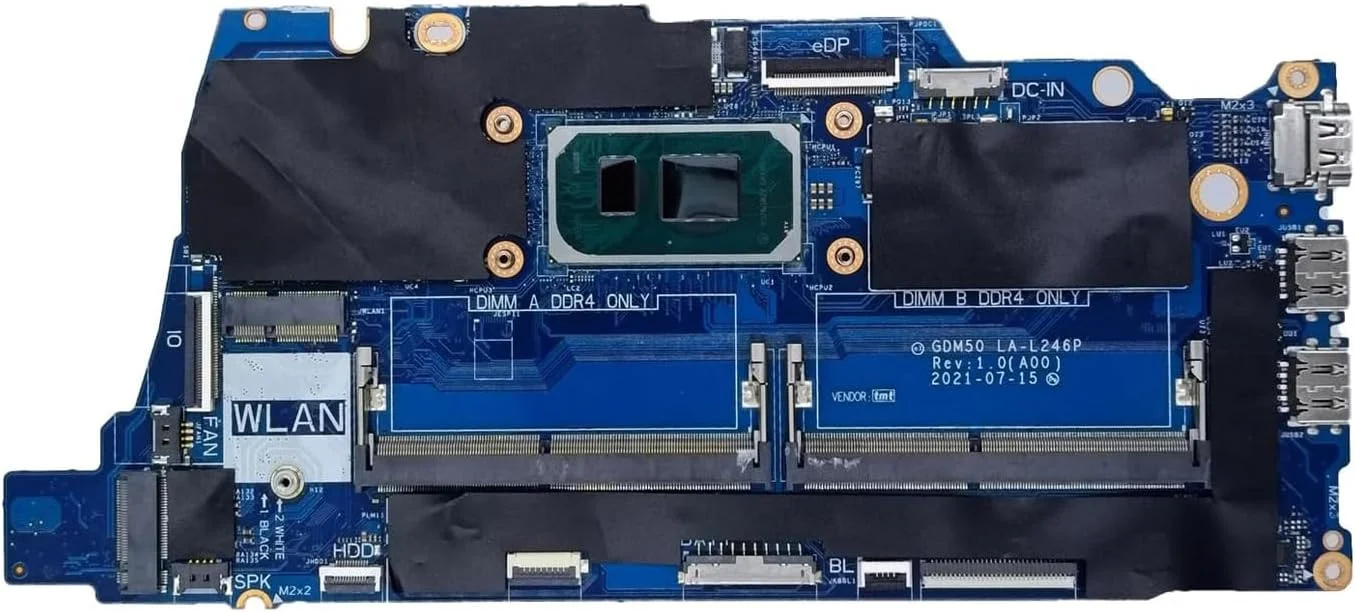 جایگزین 0HFJ2M HFJ2M برای مادربرد لپ تاپ Dell Inspiron 15 3511 مدل GDM50 LA-L246P، پردازنده i3-1125G4