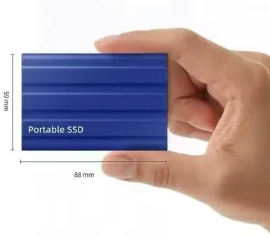 هارد درایو قابل حمل 2 ترابایت، هارد درایوهای SSD کوچک، درایوهای حالت جامد اکسترنال، درایو پشتیبان گیری کامپیوتر، پشتیبانی از انتقال داده USB 3.1 به Type-C برای لپ تاپ و مک ویندوز XP (2.0 ترابایت)