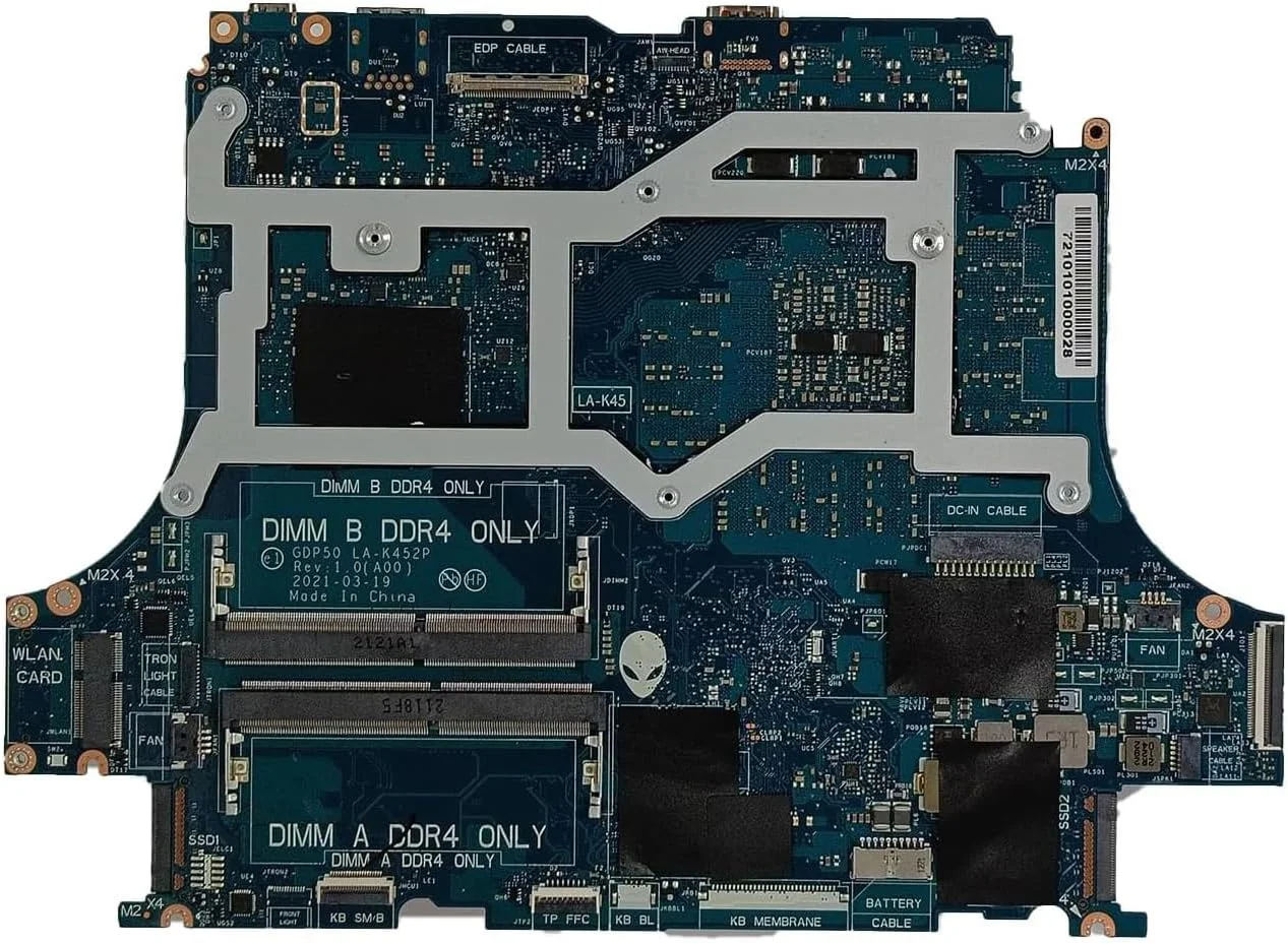 مادربرد جایگزین 036MKP 36MKP برای لپ تاپ Dell Alienware M15 R6 مدل GDP50 LA-K452P، پردازنده i7-11800H و کارت گرافیک RTX 3070 8GB مادربرد جایگزین 036MKP 36MKP برای لپ تاپ Dell Alienware M15 R6 مدل GDP50 LA-K452P، پردازنده i7-11800H و کارت گرافیک RTX 3070 8GB