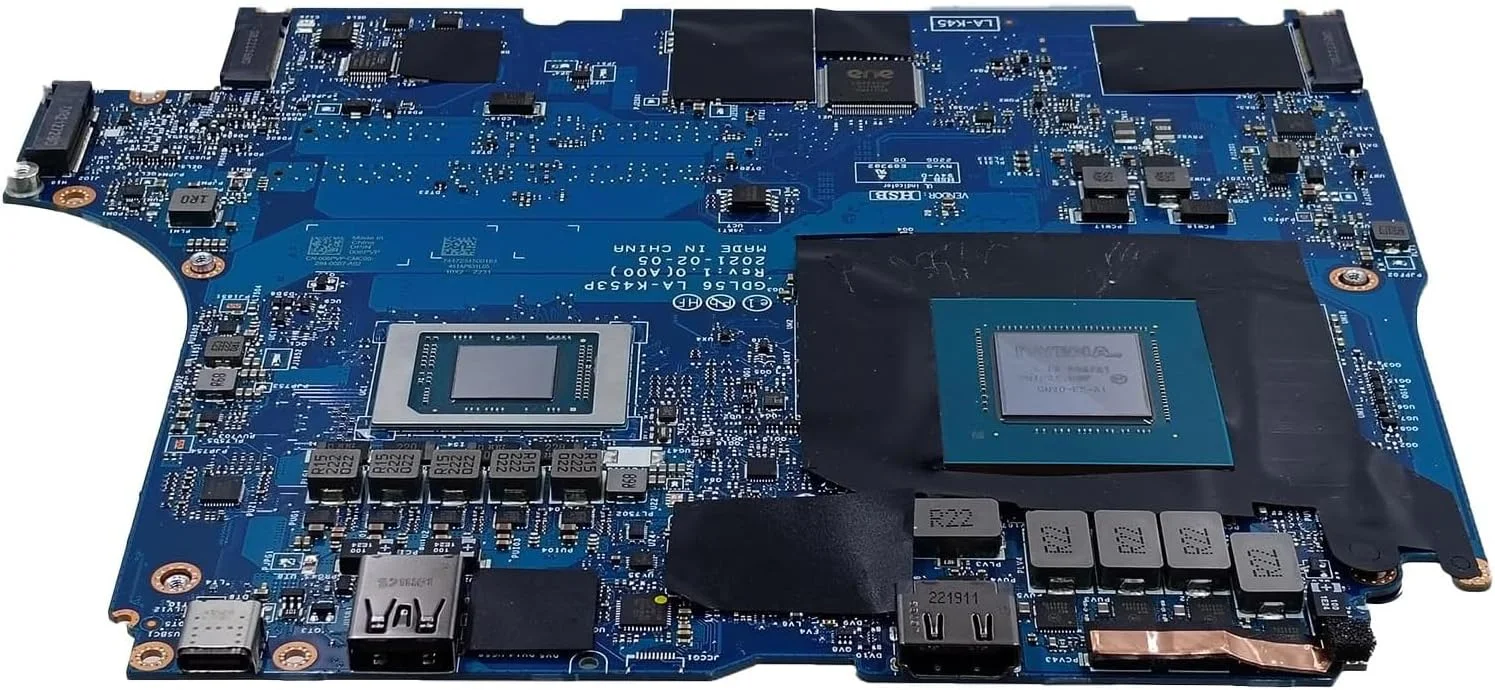 مادربرد جایگزین 006PVP 06PVP برای لپ تاپ Dell Alienware M15 R5 مدل GDL56 LA-K453P، پردازنده R7-5800H و کارت گرافیک RTX 3070 8GB