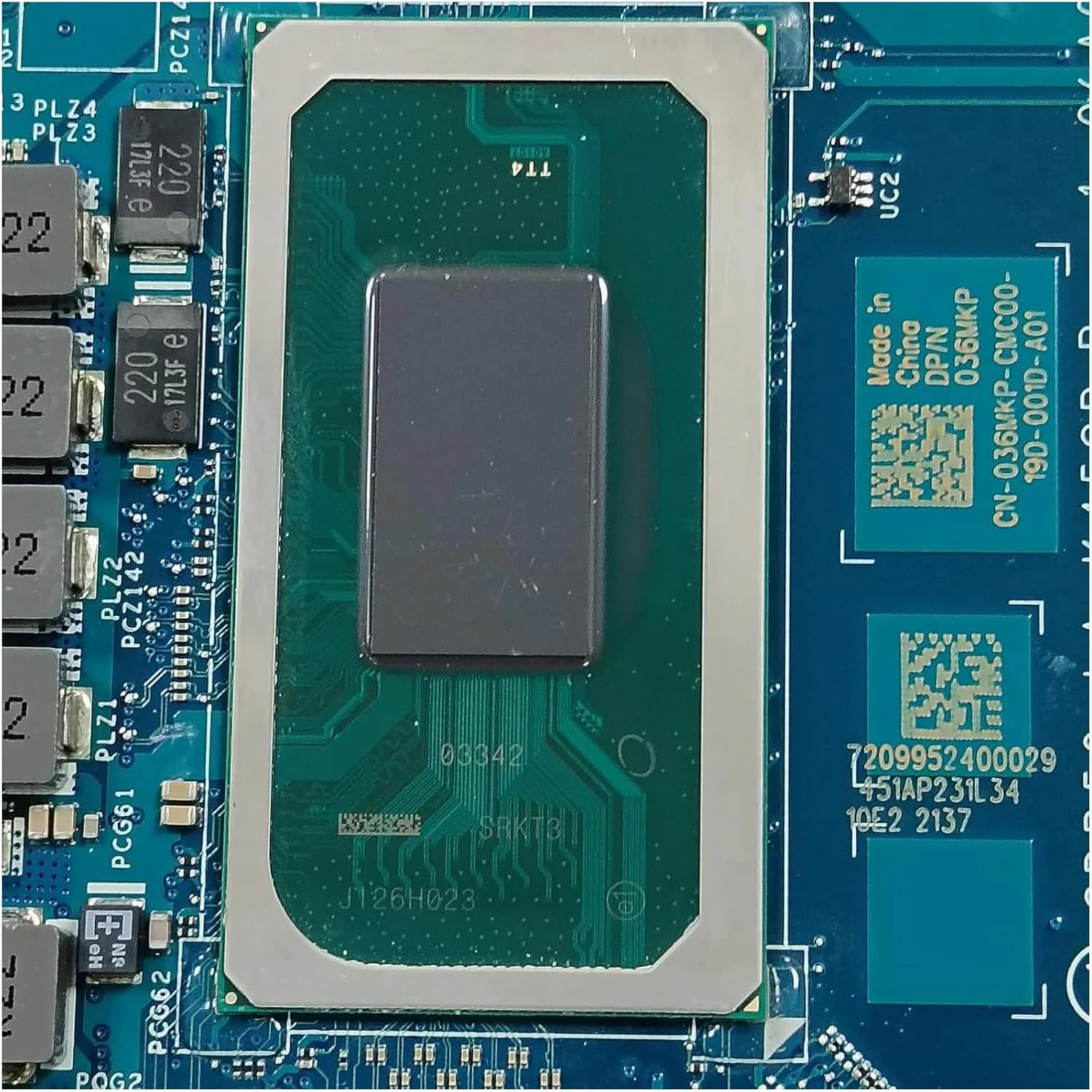 مادربرد جایگزین 036MKP 36MKP برای لپ تاپ Dell Alienware M15 R6 مدل GDP50 LA-K452P، پردازنده i7-11800H و کارت گرافیک RTX 3070 8GB