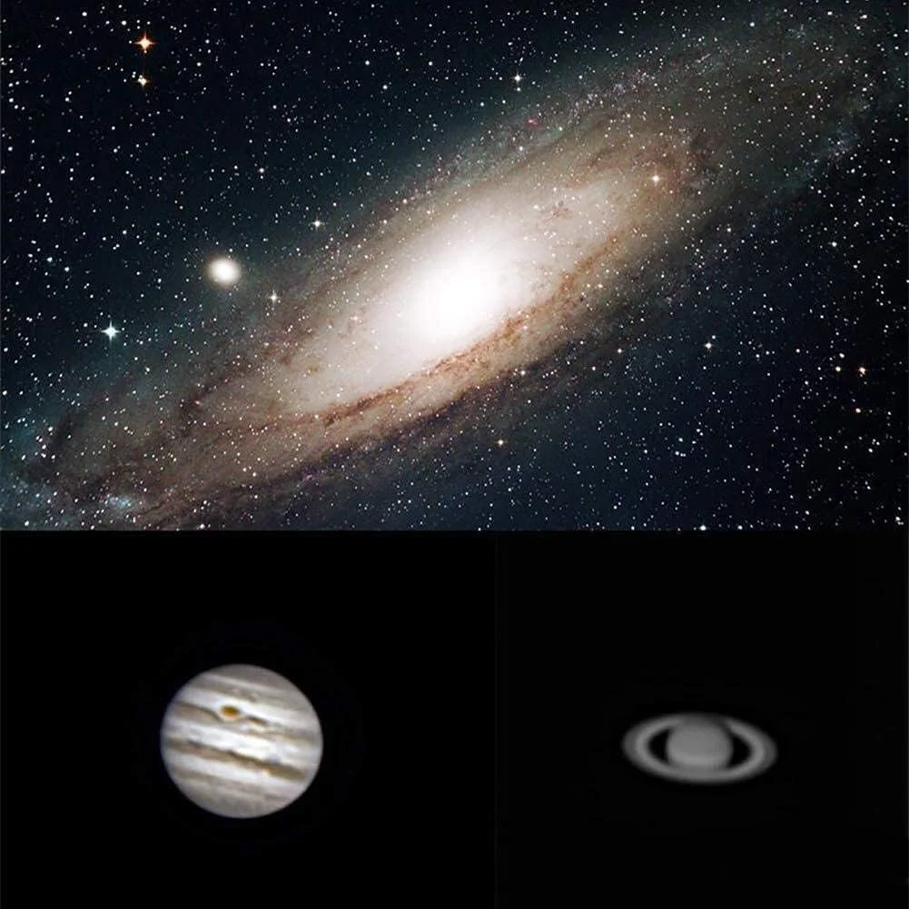 تلسکوپ های حرفه ای تلسکوپ منکسری قابل حمل تک چشمی فضایی تلسکوپ نجومی منکسر با سه پایه و پایه استوایی برای رصد آسمان پرستاره با طراحی زیبا