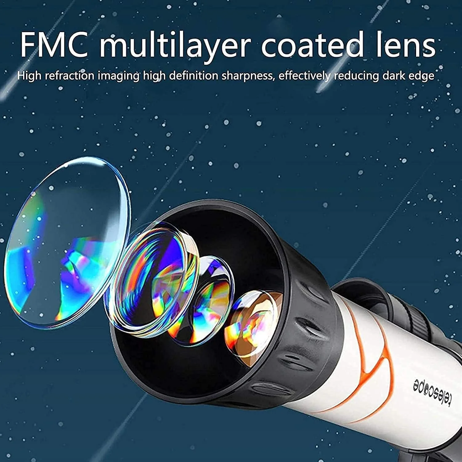 تلسکوپ فضایی منکسوری آموزشی 20-40 HD با پایه، مناسب کودکان، مبتدیان و نجوم تلسکوپ فضایی منکسوری آموزشی 20-40 HD با پایه، مناسب کودکان، مبتدیان و نجوم