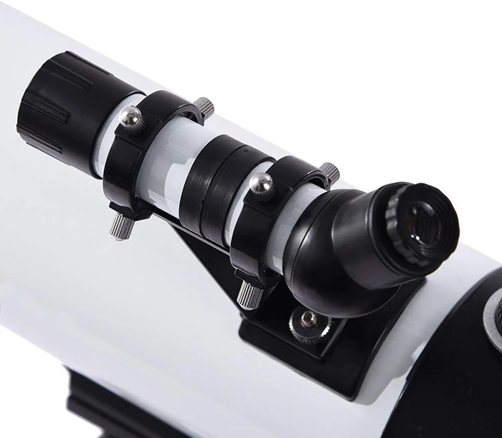 تلسکوپ رفراکتور نجومی با دهانه 80 میلی‌متری و فاصله کانونی 500 میلی‌متری AZ به همراه آداپتور تلفن هوشمند و سه پایه، مناسب برای افراد مبتدی