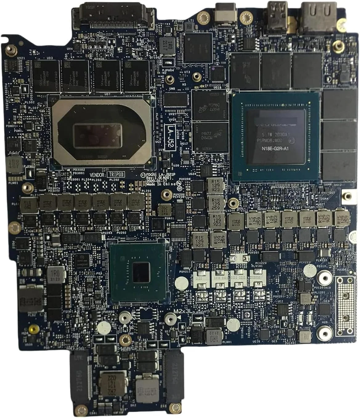 مادربرد جایگزین 0P9YRF P9YRF برای لپ تاپ Dell Alienware M15 R3 مدل LA-J521P، پردازنده i7-10875H RTX2070 با حافظه 32 گیگابایت مادربرد جایگزین 0P9YRF P9YRF برای لپ تاپ Dell Alienware M15 R3 مدل LA-J521P، پردازنده i7-10875H RTX2070 با حافظه 32 گیگابایت