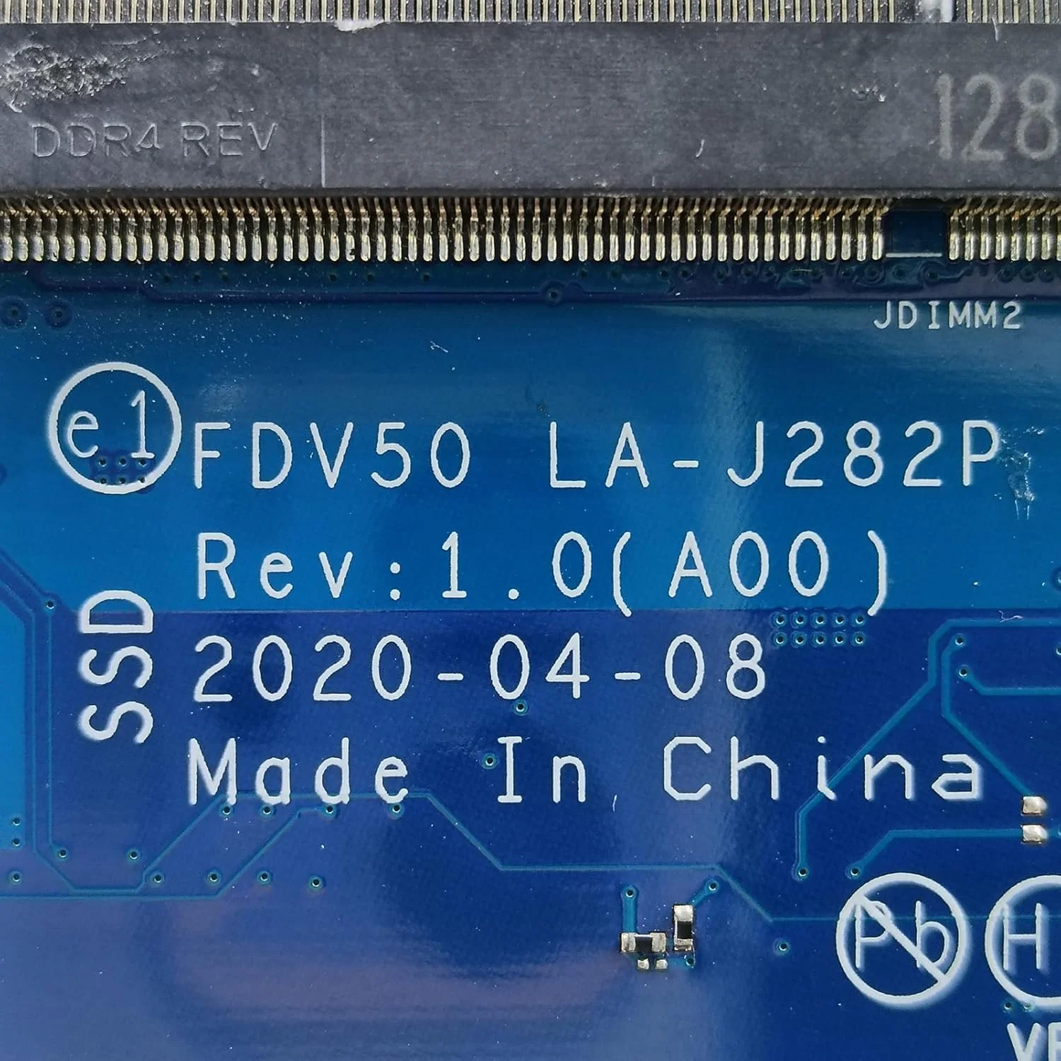 مادربرد جایگزین 0JNTPG JNTPG برای لپ تاپ Dell Precision 3551 مدل FDV50 LA-J282P، پردازنده i5-10400H و کارت گرافیک P620 با حافظه 4 گیگابایت مادربرد جایگزین 0JNTPG JNTPG برای لپ تاپ Dell Precision 3551 مدل FDV50 LA-J282P، پردازنده i5-10400H و کارت گرافیک P620 با حافظه 4 گیگابایت