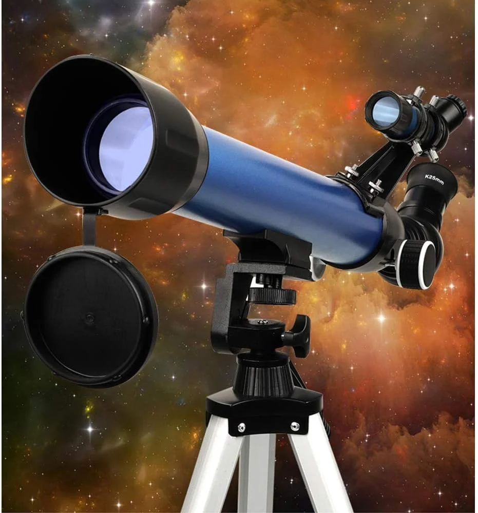 تلسکوپ با کاربری آسان، دهانه 50 میلی‌متری، تلسکوپ شکستنی نجومی 600 میلی‌متری، تلسکوپ با کاربری آسان با چرخش کامل چشمی، مناسب برای نجوم با تلفن هوشمند