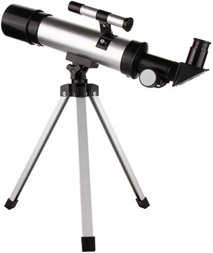 تلسکوپ بازتابی مناسب، ایده آل برای افراد مبتدی، تلسکوپ انکساری قابل حمل و مناسب با سه پایه، هدیه عالی نجومی برای کاوش در ماه و سیارات