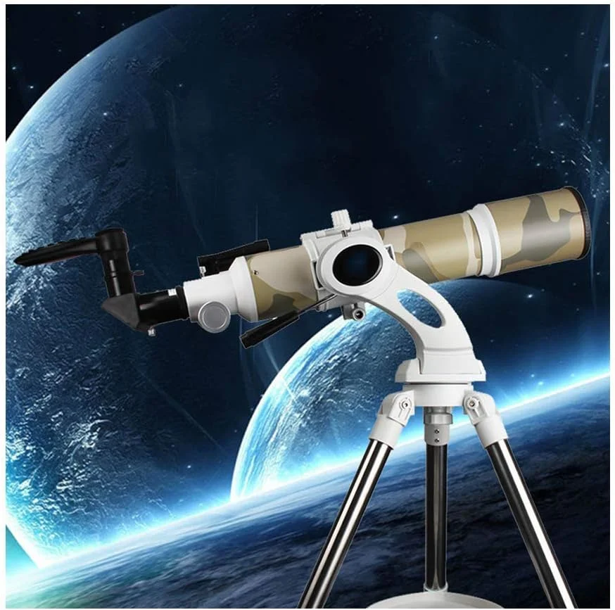 تلسکوپ مبتدی، لوازم جانبی مناسب با پایه تلفن و سه پایه قابل تنظیم AZ شکست نجومی تلسکوپ همراه مناسب برای مشاهده