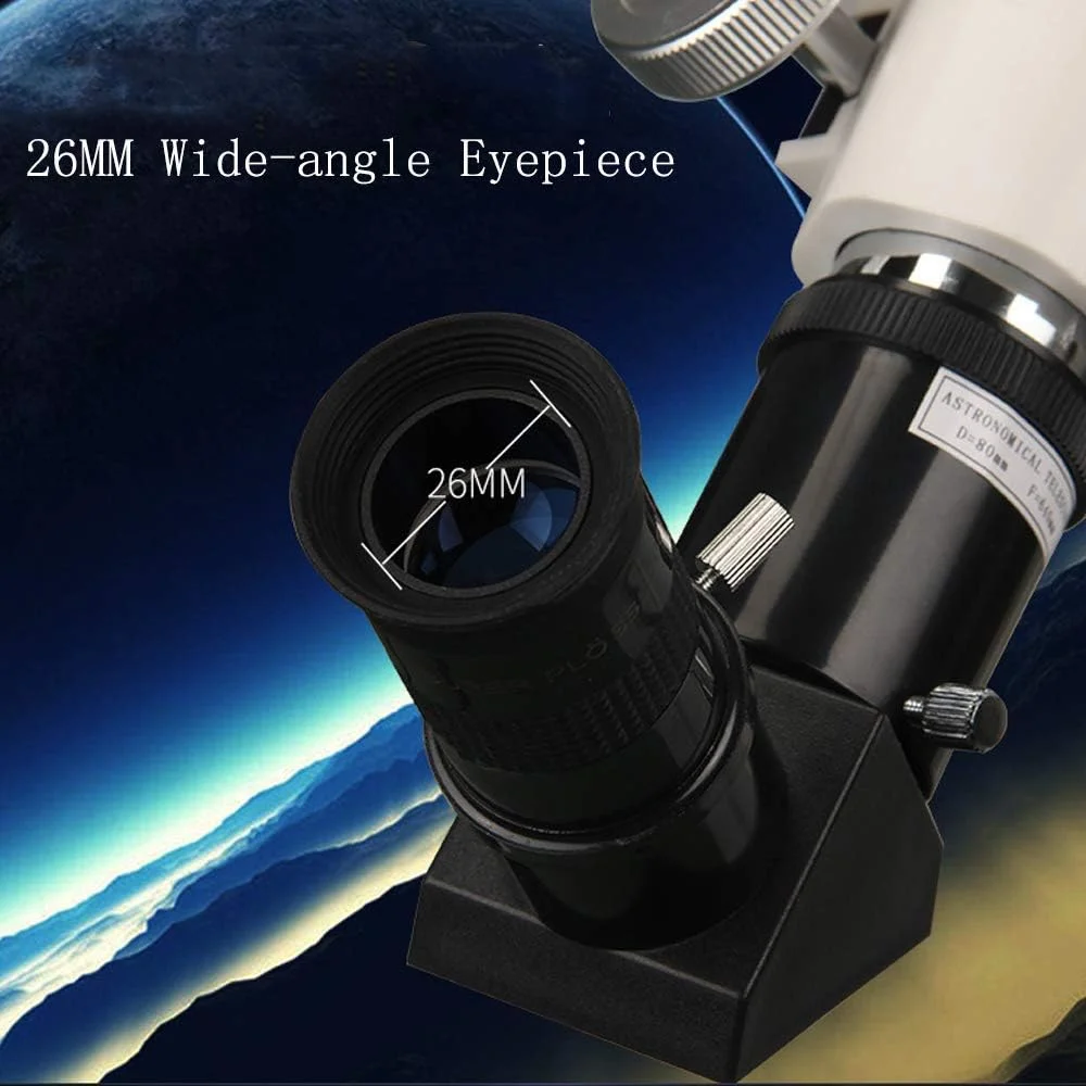 تلسکوپ مبتدی، لوازم جانبی مناسب با پایه تلفن و سه پایه قابل تنظیم AZ شکست نجومی تلسکوپ همراه مناسب برای مشاهده