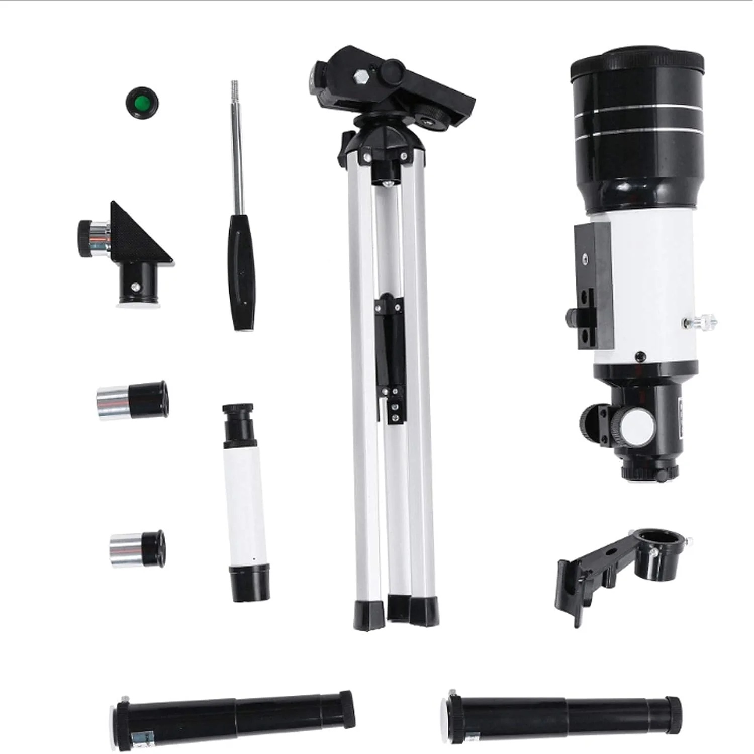 تلسکوپ مبتدی 150 15X با قطر بزرگ 70 میلی متر HD منکسر کننده تک چشمی برای نجوم