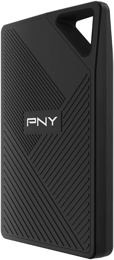 اس اس دی اکسترنال قابل حمل PNY RP60 با ظرفیت 1 ترابایت، USB 3.2 Gen 2x2 Type-C - سرعت خواندن 2,000 مگابایت بر ثانیه (PSD0CS3060-1TB-RB)