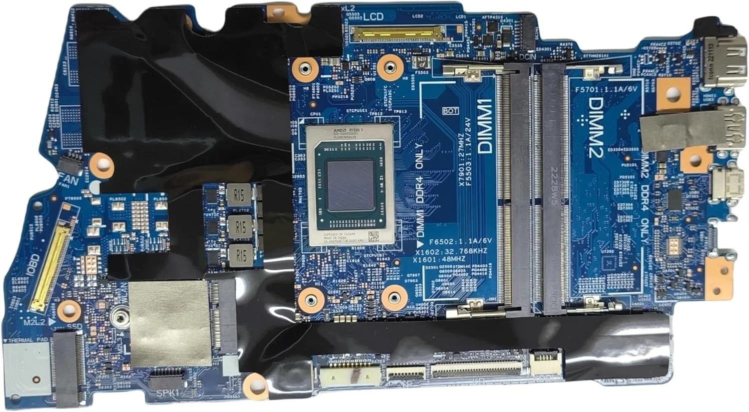 مادربرد جایگزین لپ تاپ Odin14N_16V AMD UMA 213080-1 برای Dell Inspiron 14 5425، برد اصلی سیستم با پردازنده R5-5625U، شماره قطعه 08X8KN 8X8KN