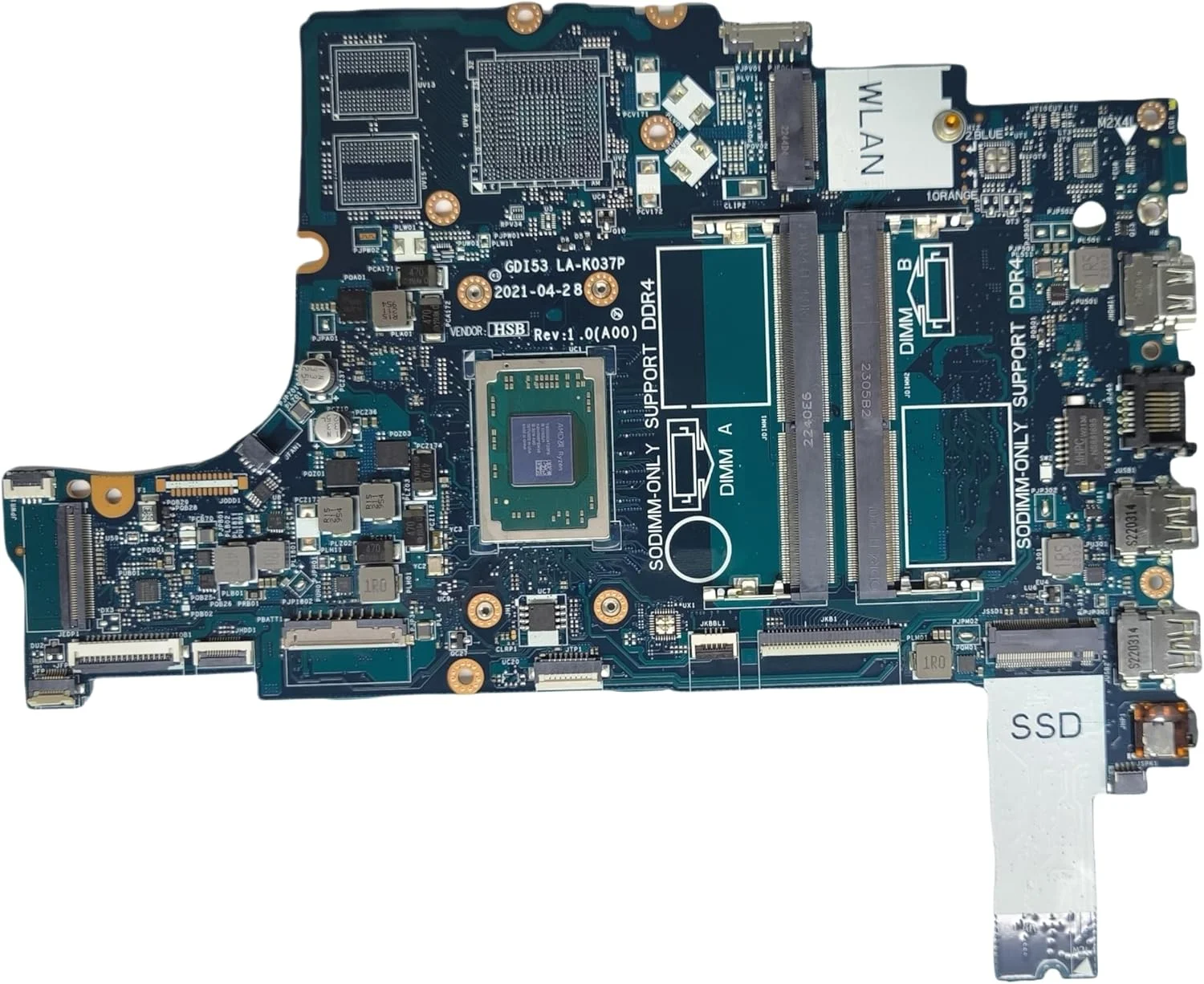 مادربرد جایگزین لپ تاپ GDI53 LA-K037P برای Dell Vostro 3405، برد اصلی سیستم با پردازنده R3-3250U، شماره قطعه 0FFDF9 FFDF9