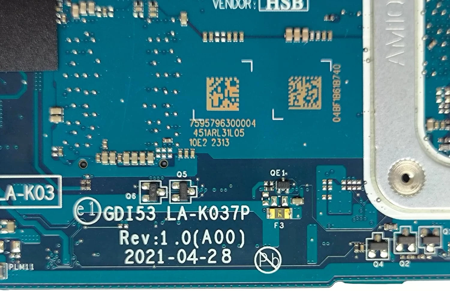 مادربرد جایگزین لپ تاپ GDI53 LA-K037P برای Dell Vostro 3405، برد اصلی سیستم با پردازنده R3-3250U، شماره قطعه 0FFDF9 FFDF9