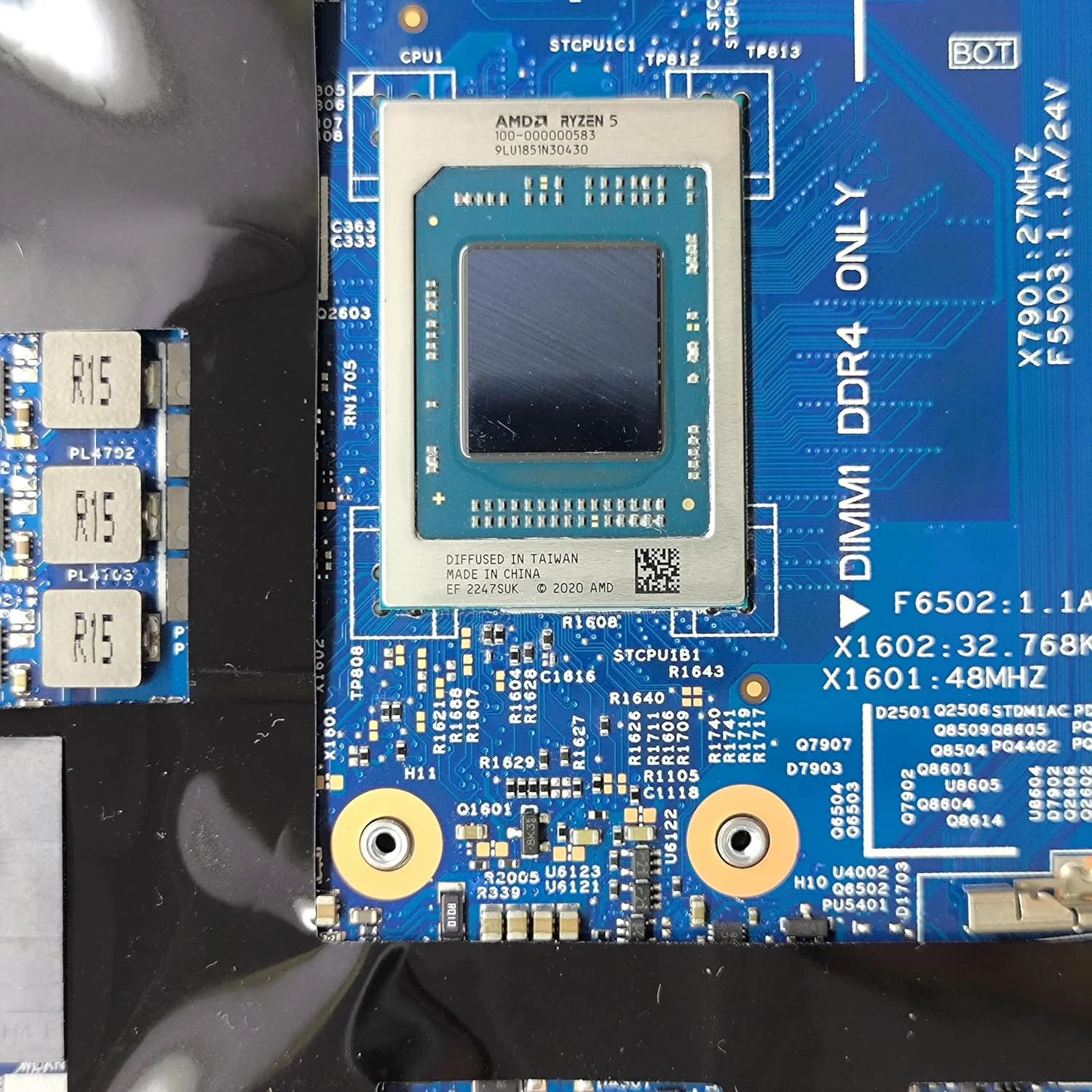 مادربرد جایگزین لپ تاپ Odin14N_16V AMD UMA 213080-1 برای Dell Inspiron 14 5425، برد اصلی سیستم با پردازنده R5-5625U، شماره قطعه 08X8KN 8X8KN