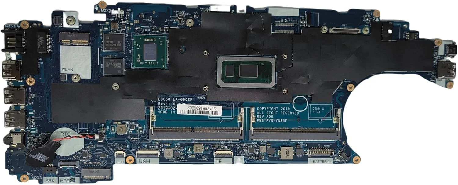 مادربرد جایگزین لپ تاپ EDC50 LA-G902P برای Dell Latitude 5500، پردازنده i5-8365U، کارت گرافیک 540X 2GB، شماره قطعه 0KKXX7 KKXX7