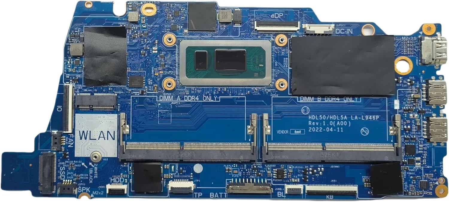 مادربرد جایگزین لپ تاپ HDL50/HDL5A LA-L946P برای Dell Vostro 3520، پردازنده i7-1255U، شماره قطعه 0HRDT5 HRDT5