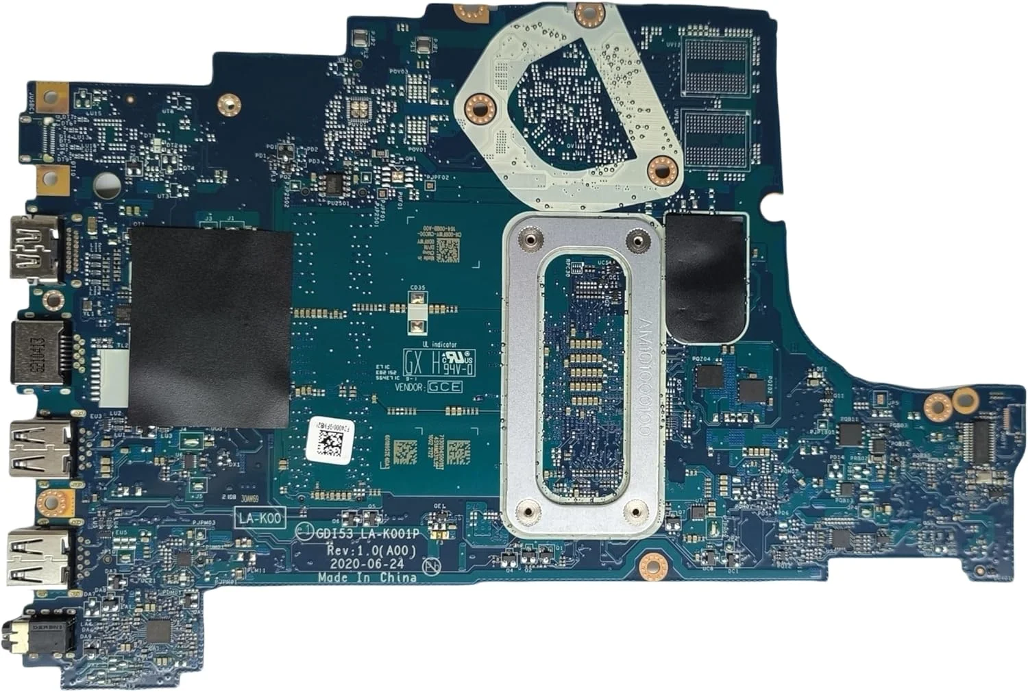 مادربرد جایگزین لپ تاپ GDI53 LA-K001P برای Dell inspiron 3505، برد اصلی سیستم با پردازنده Ryzen 7 3700U، شماره قطعه 0DRFWY DRFWY