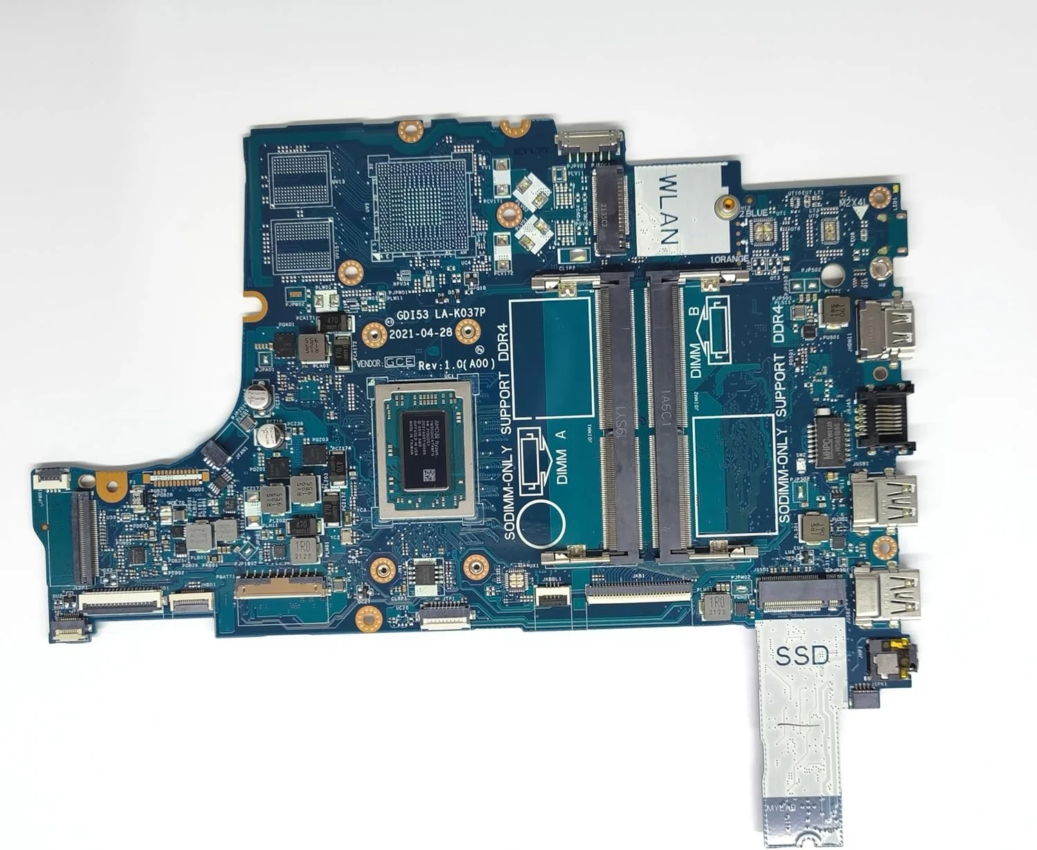 مادربرد جایگزین لپ تاپ GDI53 LA-K037P برای Dell inspiron 3505، پردازنده Ryzen 5 3500U، شماره قطعه 05772N 5772N