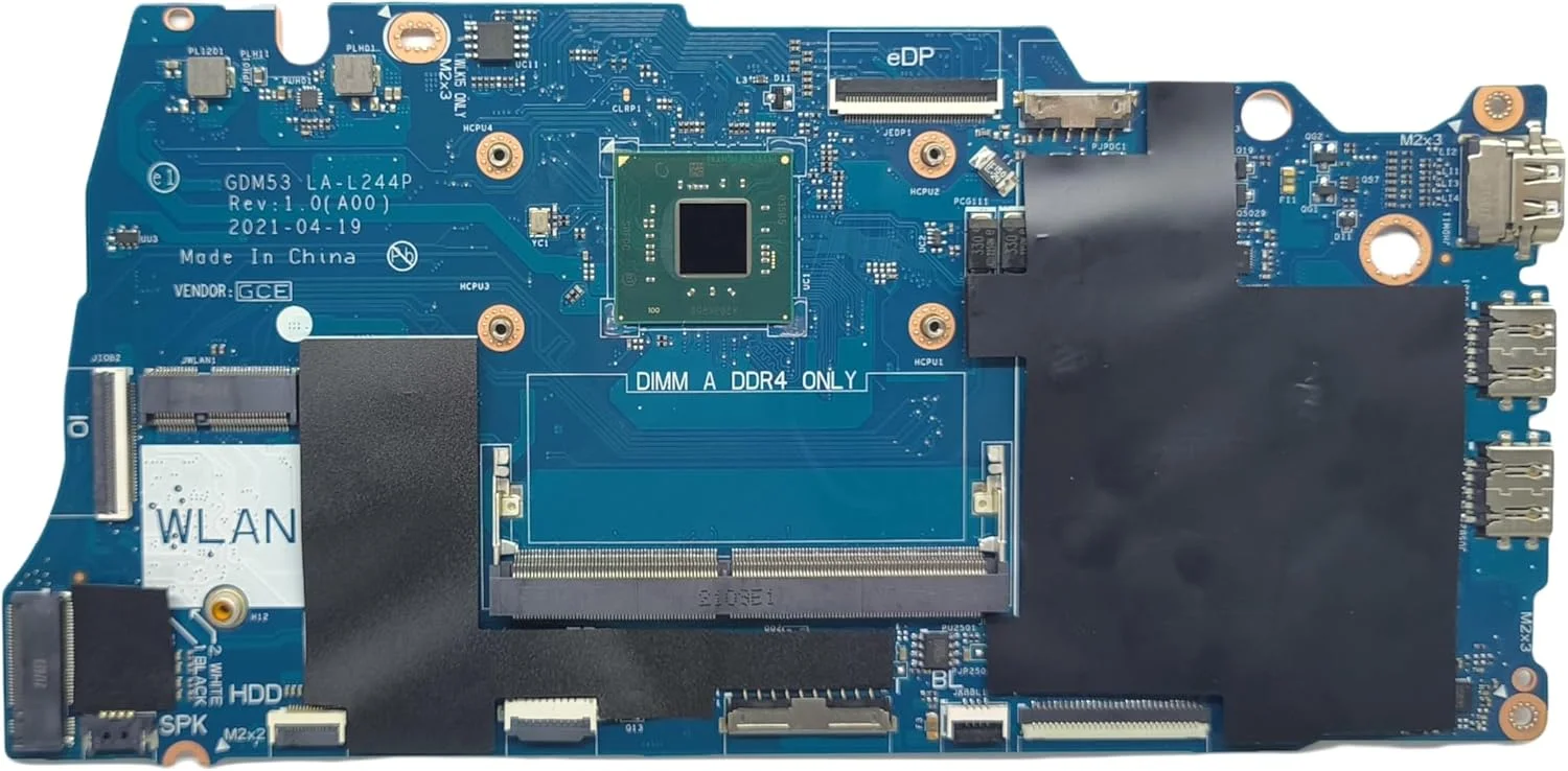 مادربرد جایگزین لپ تاپ GDM53 LA-L244P برای Dell Inspiron 15 3510، برد سیستم N5030، شماره قطعه 03Y43R 3Y43R