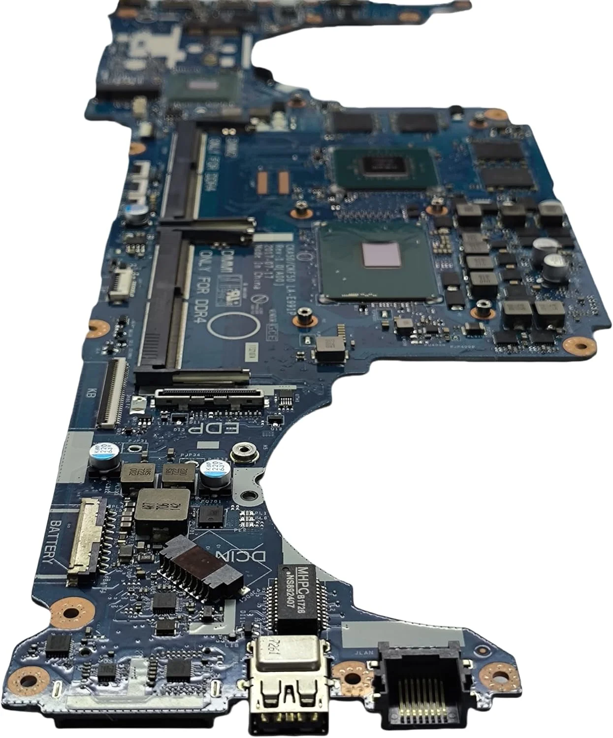 مادربرد جایگزین لپ تاپ CKA50/CKF50 LA-E991P برای Dell Inspiron 15 Gaming 7577، پردازنده i7-7700HQ، کارت گرافیک GTX 1050 4G، 00JJH7 0JJH7