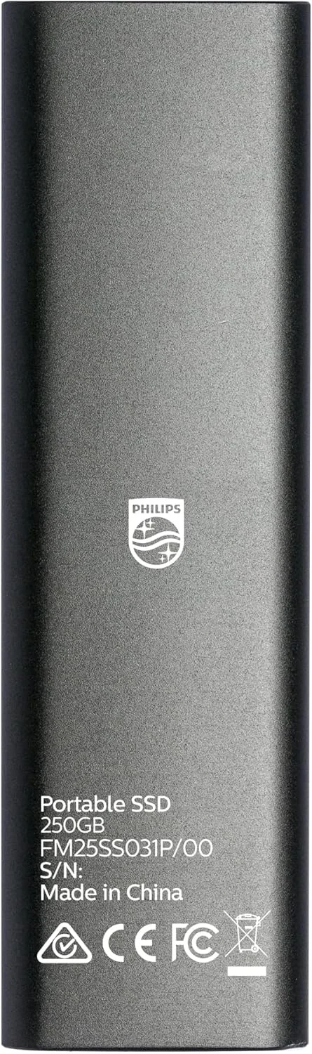 حافظه اس اس دی اکسترنال قابل حمل فیلیپس 250 گیگابایت - فوق العاده باریک، SATA سرعت فوق العاده USB-C - USB، سرعت خواندن تا 540 مگابایت بر ثانیه، سرعت نوشتن تا 540 مگابایت بر ثانیه، آلومینیومی حافظه اس اس دی اکسترنال قابل حمل فیلیپس 250 گیگابایت - فوق العاده باریک، SATA سرعت فوق العاده USB-C - USB، سرعت خواندن تا 540 مگابایت بر ثانیه، سرعت نوشتن تا 540 مگابایت بر ثانیه، آلومینیومی
