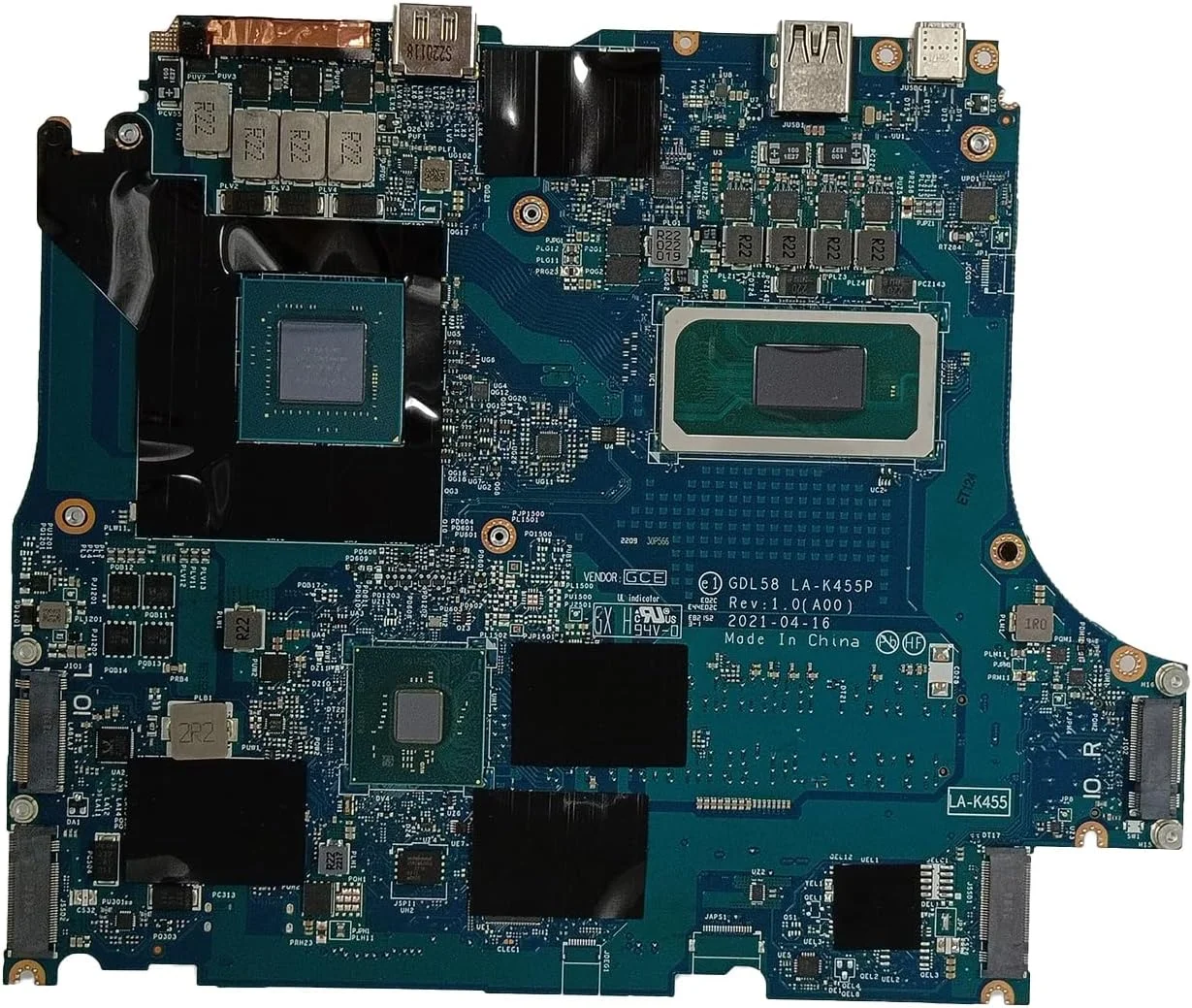 جایگزین مادربرد دل G15 5511 مدل GDL58 LA-K455P با پردازنده i7-11800H و کارت گرافیک RTX 3050 4GB، شماره قطعه 06VF02 6VF02