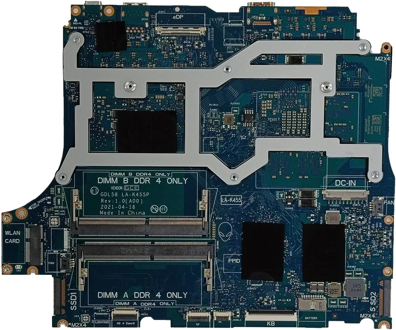 جایگزین مادربرد دل G15 5511 مدل GDL58 LA-K455P با پردازنده i7-11800H و کارت گرافیک RTX 3050 4GB، شماره قطعه 06VF02 6VF02 جایگزین مادربرد دل G15 5511 مدل GDL58 LA-K455P با پردازنده i7-11800H و کارت گرافیک RTX 3050 4GB، شماره قطعه 06VF02 6VF02